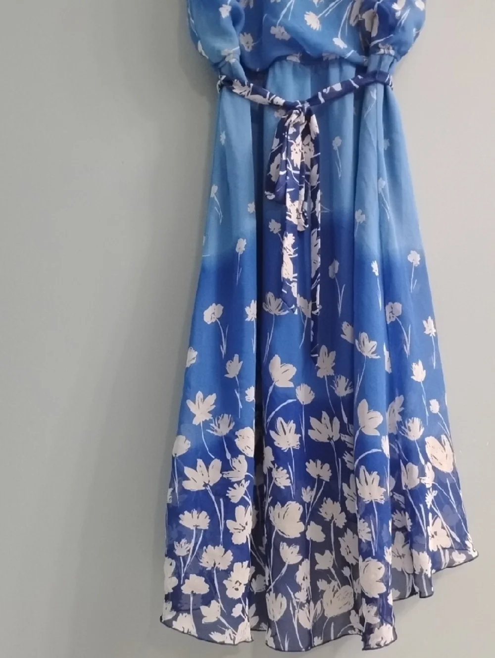 Rabbit Rabbit Rabbit Blue Floral High-Low Dress Size 6 - Picture 6 of 6